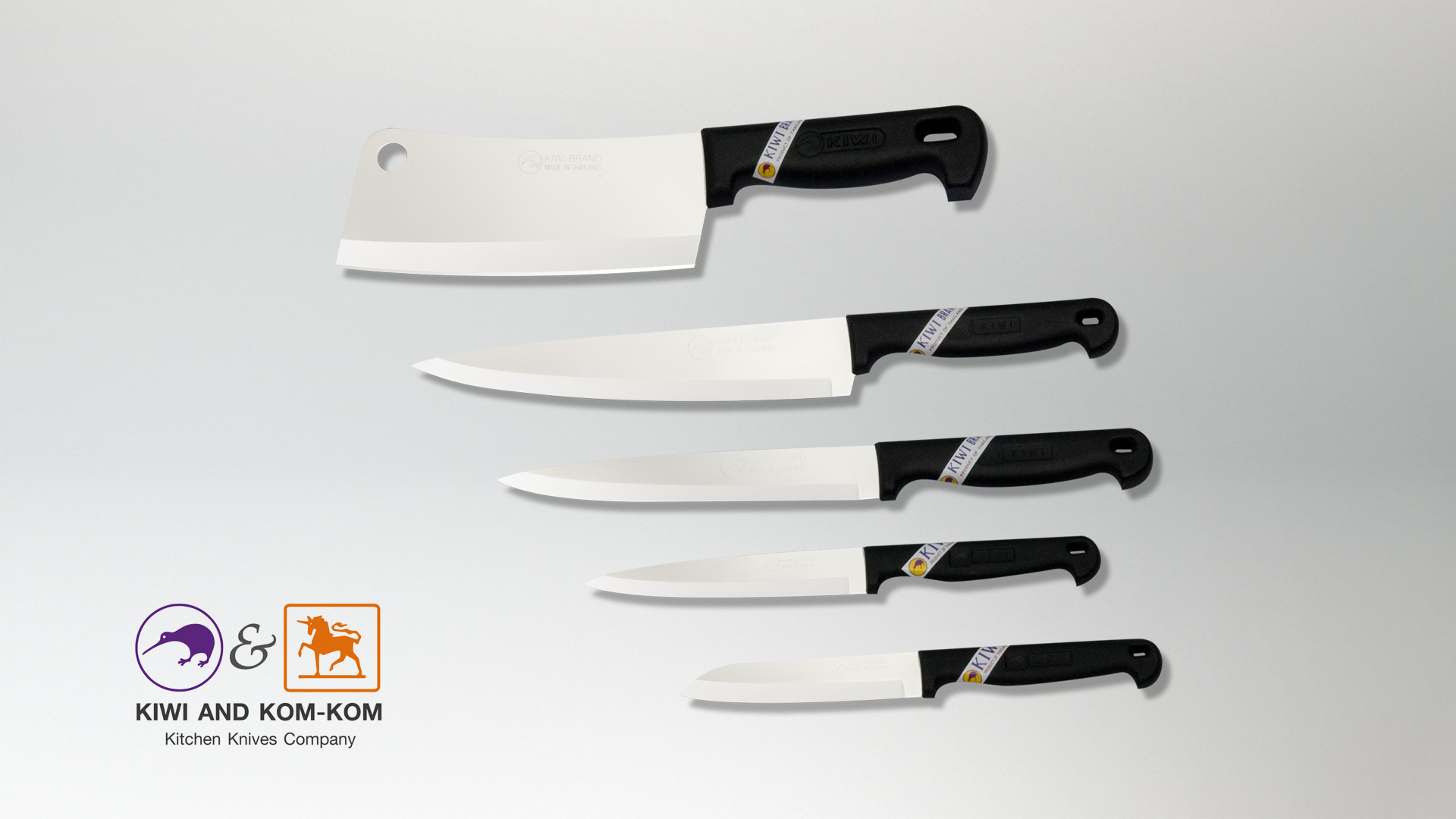 Set of Two Chopping Knives, Kiwi Thailand - ImportFood